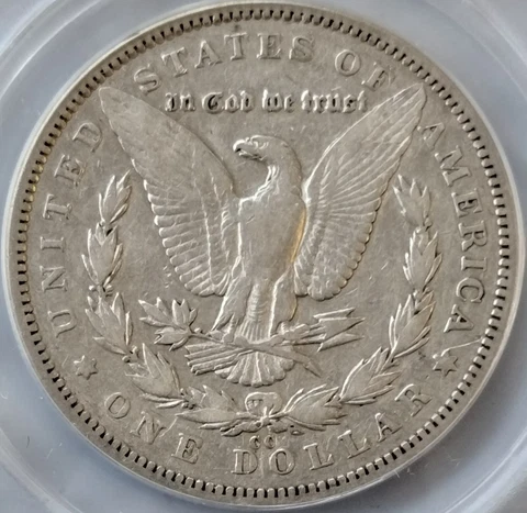1892-CC Morgan Silver Dollar - Very Fine VF20 - RARE Carson City Key Date! Cover