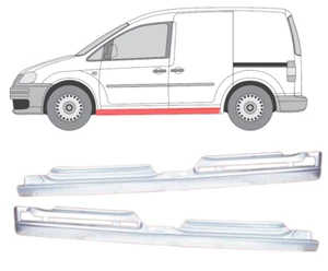 Für Volkswagen Caddy 2004- 2016 4 Tür Voll Schweller Reparaturblech Satz/ L+R - Bild 1 von 4