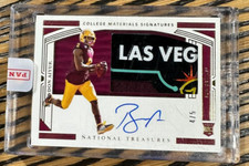 BRANDON AIYUK - 2020 NATIONAL TREASURES COLLEGIATE - LOGO RC AUTO PATCH - #4/5 -