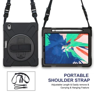 Rugged Protective Case with Handle Hand Strap/Stand for Kids, iPad Pro 11" Case - Picture 1 of 12