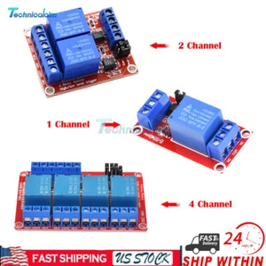 1/2/4 Channel Relay Board Relay Module with Optocoupler Isolation High Low DC12V - Picture 1 of 22