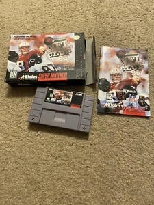 NFL Quarterback Club 96 Super Nintendo SNES 1995 COMPLETE w Box, manual - Picture 1 of 10