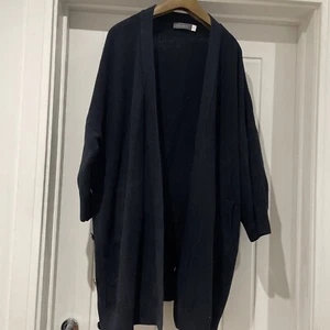 MINT VELVET Cardigan Oversize Size 16 Uk Button Side Moss Stitch Knit VGC - Picture 1 of 12