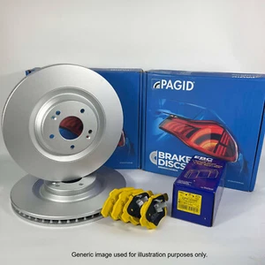 Front Pagid OE Brake Discs & EBC Yellowstuff Pads for Ford Fiesta MK8 1.5 ST - Picture 1 of 5