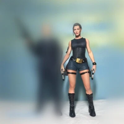 1/18 Julie Beauty Girl Pistola 4" Resina Estatuillas Figuras Modelo Para Coches Vehículo Juguete Foto 1 de 4