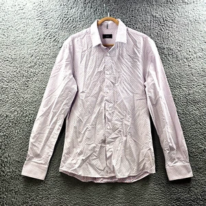 Saba Mens Dress Shirt Size S White Red Blue Check Long Sleeve Collared - Picture 1 of 15