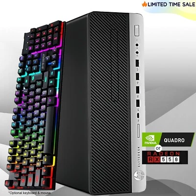 HP Gaming PC Desktop Computer i5 7TH, Up to 64GB RAM, 5TB SSD/HDD,NVIDIA Windows - Image 1 of 4