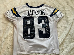 Maglietta 2011 Vincent Jackson firmata San Diego Chargers pratica indossata PSA/DNA certificato - Foto 1 di 6