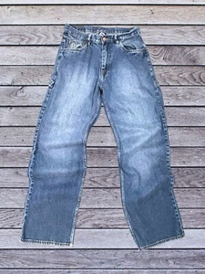 VTG G Unit Jeans Mens 32x34 Blue Baggy Straight Heavyweight Y2K Carpenter Denim - Picture 1 of 10