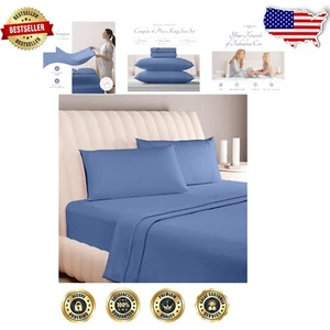 Luxury 600 Thread Count Egyptian Cotton King Size Sheet Set - Deep Pocket Dar... - Picture 1 of 11