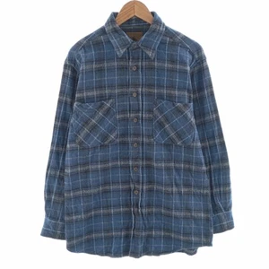 ST.JOHN'S BAY Long Sleeve Heavy Flannel Check Shirt / eaa404417 - Picture 1 of 7