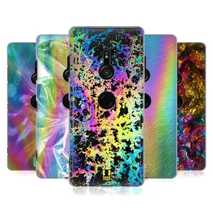 HEAD CASE DESIGNS OIL SLICK PRINTS HARD BACK CASE & WALLPAPER FOR SONY PHONES 1 - Picture 1 of 9