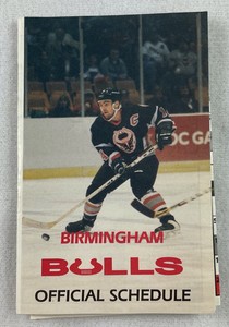 ECHL 1999-2000 Birmingham Bulls Hockey Pocket Schedule