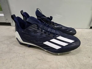 Adidas Men's Adizero Molded Football Cleats Multi Blue White HR1604 Size 12.5 - Picture 1 of 6