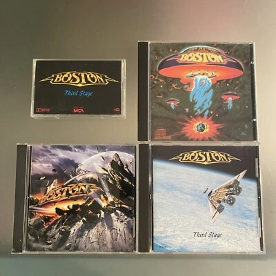 Boston 4 LOT- Self Titled, Walk On, Third Stage Cd & Cassette   EXCELLENT - Image 1 of 4