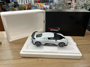TOP SPEED 1/18 Bugatti Centodieci resina bianca white TS0480 in scatola... - Foto 1 di 8