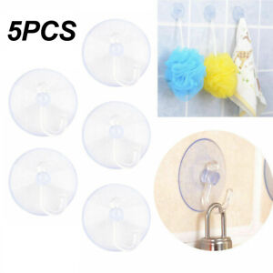 Glass Window Wall Hook Hanger Kitchen Bathroom Strong Suction Cup Sucker Clear