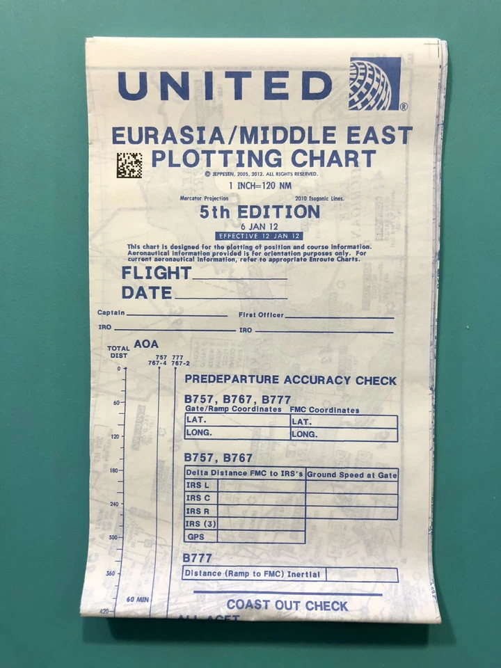 UNITED PILOT CHART— MIDDLE EAST 5th EDITION - Image 1 of 1