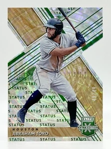 2019 Panini Elite Extra Status Emerald Die-Cut #119 Abraham Toro 49/49 Astros - Picture 1 of 2