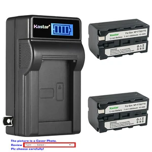 Kastar Battery LCD Wall Charger for NP-F770 & Sony HVL-20DW HVL-20DW2 HVL-LBPA - Picture 1 of 11