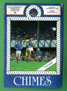 #SS. 1983 POMPEY CHIMES V FULHAM SOCCER FOOTBALL PROGRAM - Picture 1 of 2