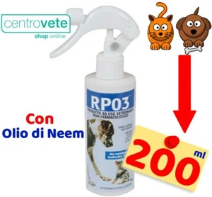 RP03 Spray 200 ml → Antiparassitario Naturale per Cani e Gatti con Olio Di Neem - Foto 1 di 1