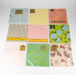 9 Packungen Vintage Geschenkpapier Punze + - Bild 1 von 4