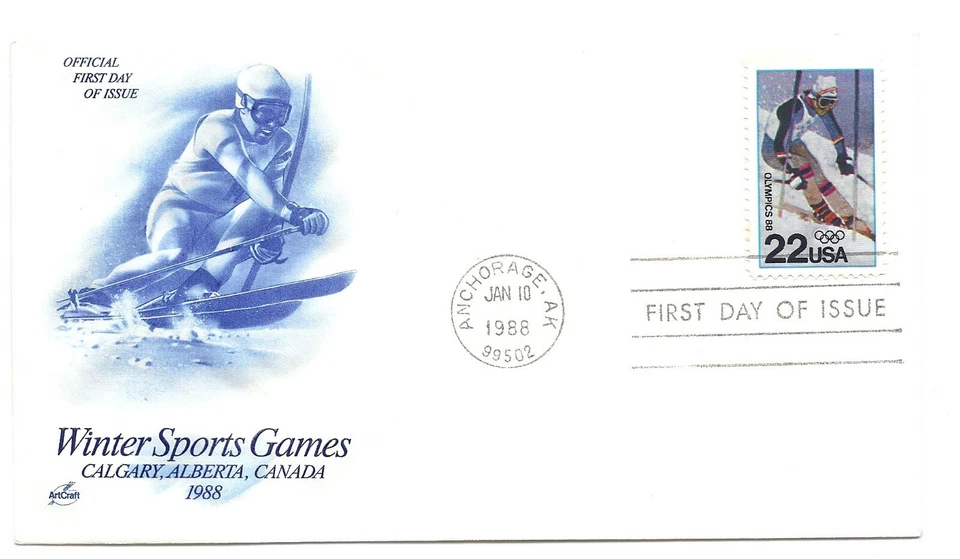 2369 Winter Olympics 88 ArtCraft FDC - Image 1 of 1