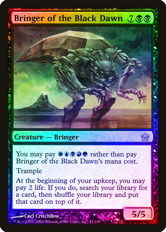 Bringer of the Black Dawn FOIL Fifth Dawn PLD Black Rare MAGIC CARD ABUGames - Image 1 of 1