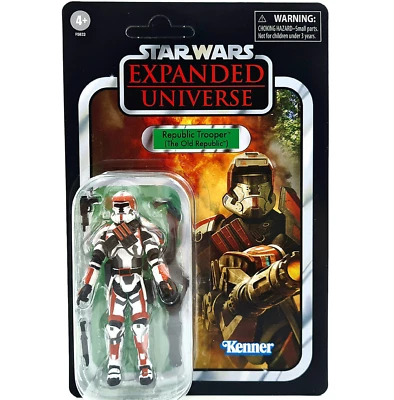 HASBRO FIGURA DE SOLDADO DE LA ANTIGUA REPÚBLICA VC113 STAR WARS COLECCIÓN VINTAGE UNIVERSO EXPANDIDO