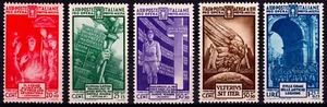 REGNO 1935 - Pro opera di previdenza M.V.S.N. - 4ª emissione (5 val. MNH**) - Picture 1 of 2