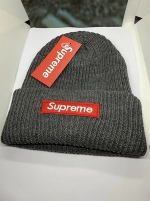Gorro Supreme Negro SS21 Pequeño Rojo Caja Logo Auténtico✅SE ENVÍA HOY🔥🔥 Foto 1 de 2