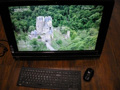 RARE HP TouchSmart IQ816 26" All-in-One PC Core 2 Duo 4GB 686GB WINDOWS 10 - Image 1 of 4