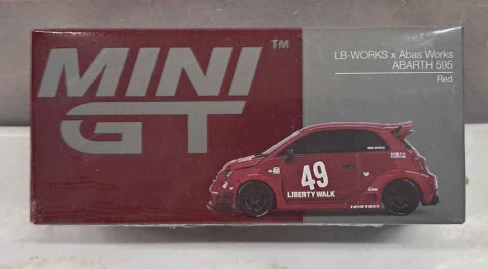 MINI GT  1/64 -FIAT ABARTH 595 RED #49 - Immagine 1 di 1