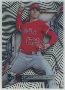 2018 Topps High Tek Rainbow Foil Black Shohei Ohtani Angels RC Rookie 36/50 - Picture 1 of 2