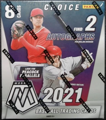 2021 Panini Mosaic Baseball Hobby Choice Box - 2 Autos - Sealed - Image 1 of 4