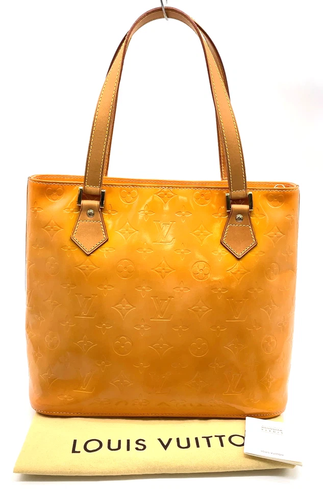 Auténtico bolso de mano Louis Vuitton Vernis Marshmallow rosa Houston M91053 NS120242 Foto 1 de 4