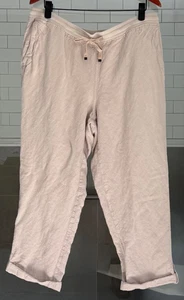 J Jill Linen Rolled-Cuff Drawstring Pants | Size XLarge | EUC - Picture 1 of 6