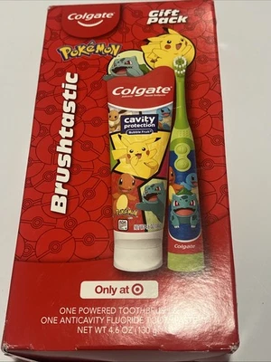 Paquete de regalo de cepillo de dientes y pasta de dientes Colgate Kids Pokémon Powered... #369  Foto 1 de 2