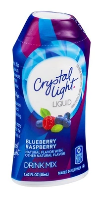 Mezcla de bebida líquida Crystal Light sabor a frambuesa arándano 1,62 OZ (paquete de 24) Foto 1 de 2