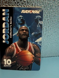 10m Michael Jordan Rayovac Blue Facing Forward & Holding Basketball Phone Card - Picture 1 of 5