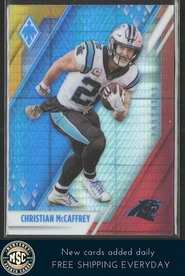 Christian McCaffrey 2021 Panini Phoenix Fire Burst #18 Carolina Panthers - Image 1 of 2