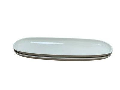 Bandeja para servir de porcelana Villeroy & Boch Artesano Olis frutero ovalado blanco Foto 1 de 4