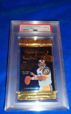 2000 Donruss QUANTUM LEAF FOOTBALL FOIL PACK HOBBY PSA 8 NM-MT - Image 1 of 4