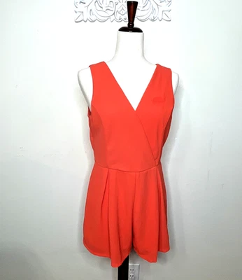 Mameluco SHE + SKY Mujer MEDIANO Botón Expuesto / Cremallera Trasera Rojo Escarlata *DEFECTUOSO Foto 1 de 4