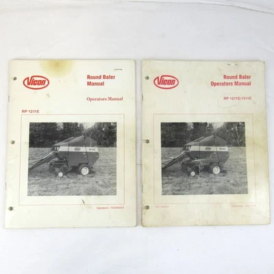 Vicon Round Baler Manuals Operators Manual RP 1211E & RP 1211E 1511E - Image 1 of 4