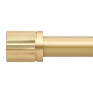 Gold Curtain Rods for Windows 66 to 120 Inch:Modern Decorative Curtain Rod fo... - Picture 1 of 9