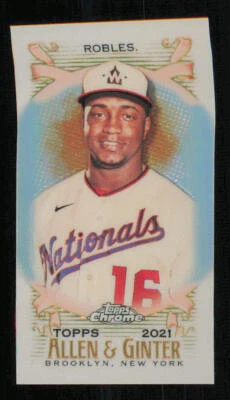 2021 Topps Allen and Ginter Chrome Mini #180 Victor Robles - Image 1 of 2