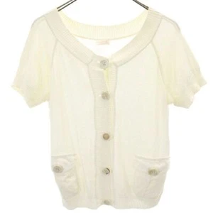 Valentino Short sleeve knit cardigan white ROMA Women - Picture 1 of 10