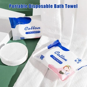 Large Disposable Bath Towels Compressed Towels Travel Quick-Drying Shower Towels - Photo 1/9